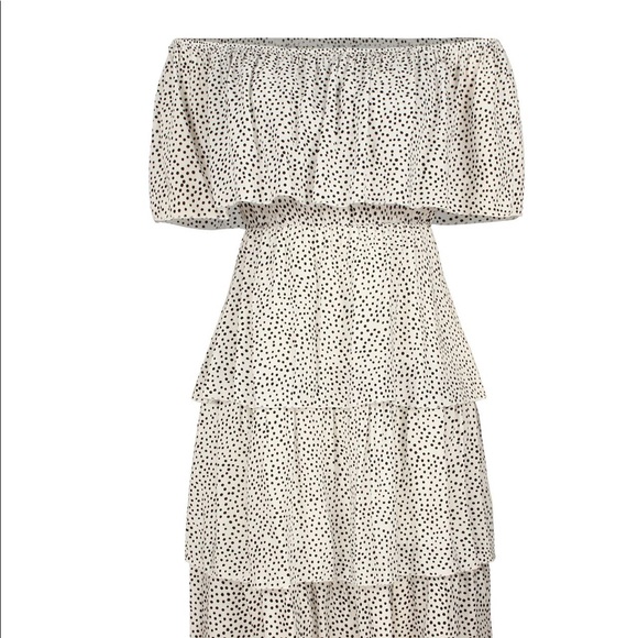 JUST IN🔥White Off The Shoulder Tiered Dress - Picture 6 of 8